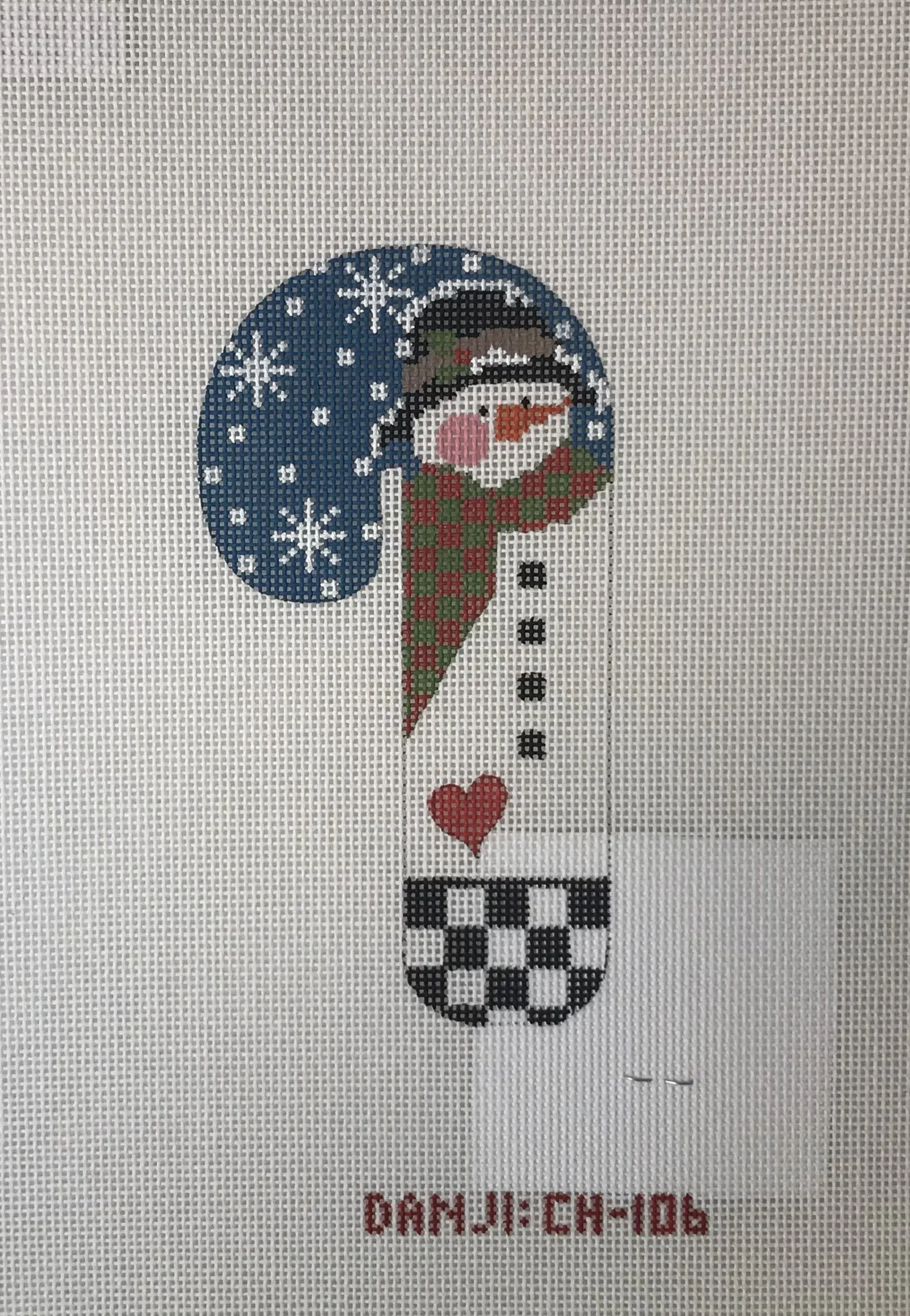 * Danji CH106 Black Hat Heart Snowman Candycane