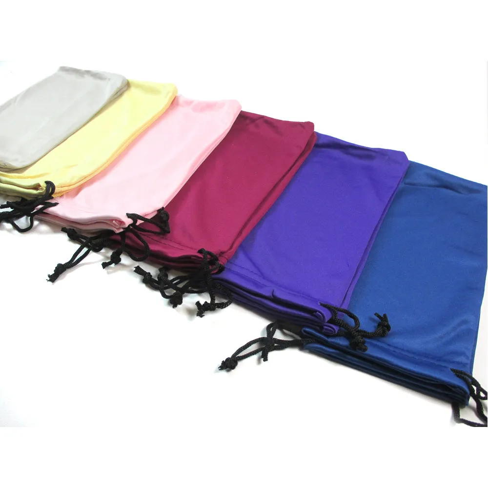 12 Pc Satin Glasses Pouches Sunglasses Soft Case Pouch Eyeglass Holder Protector