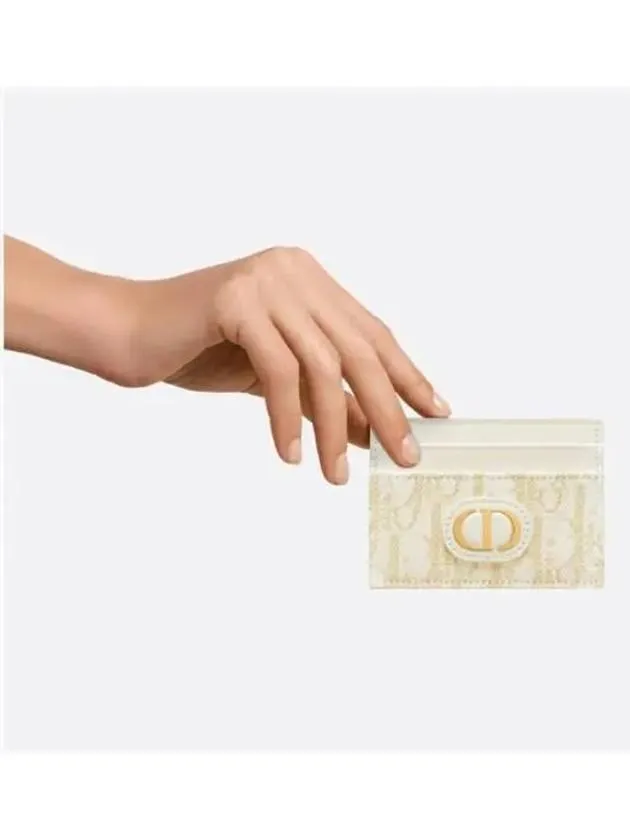 30 Montaigne Freesia Card Wallet Gold Tone Jacquard S2152UNRG M01E