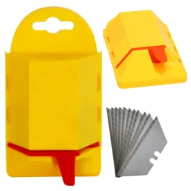 50pc Utility knife Blades Razor Blades Box Cutter Replacement Blade W/ Dispenser