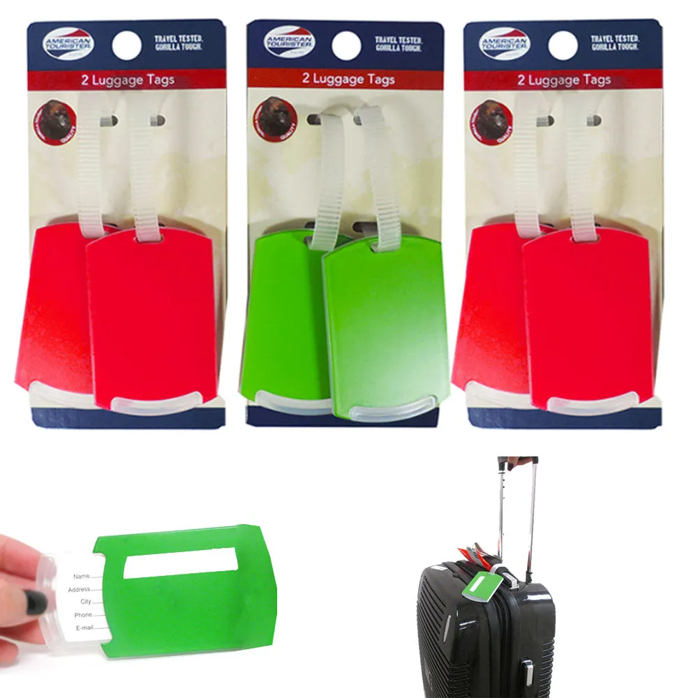 6 Pc Waterproof Luggage Bag Tags Travel Suitcase Baggage ID Label Name Address
