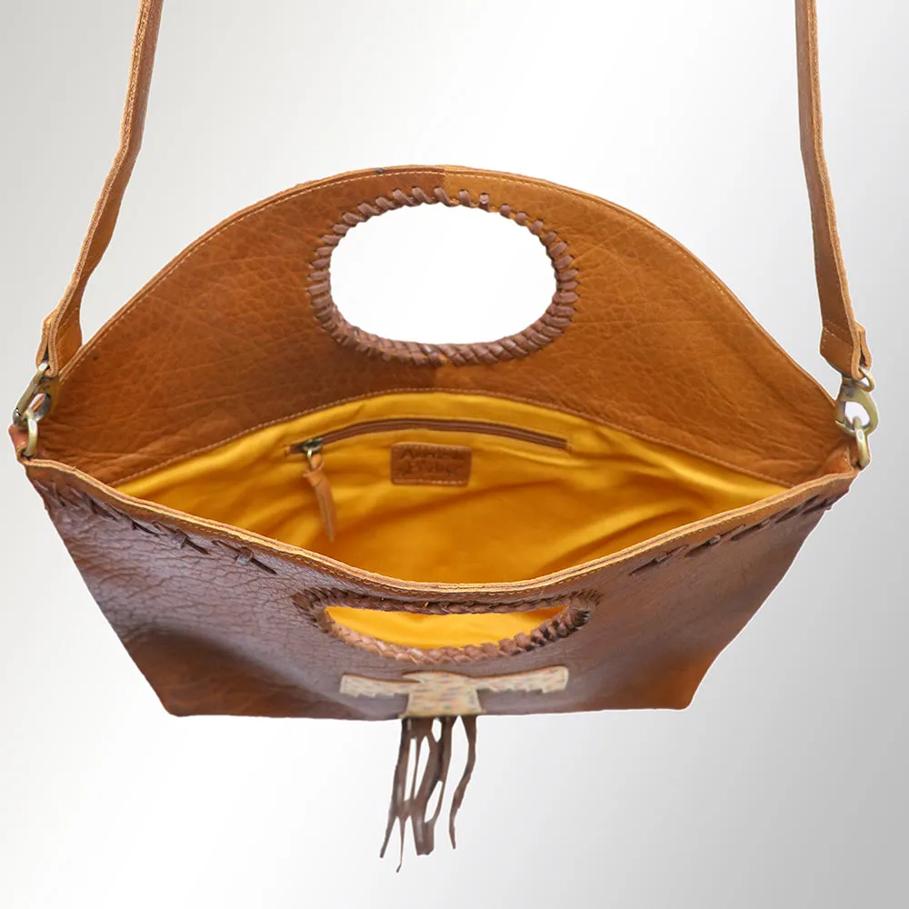 American Darling ADBGM257B Bucket Genuine Leather Women Bag Western Handbag Purse