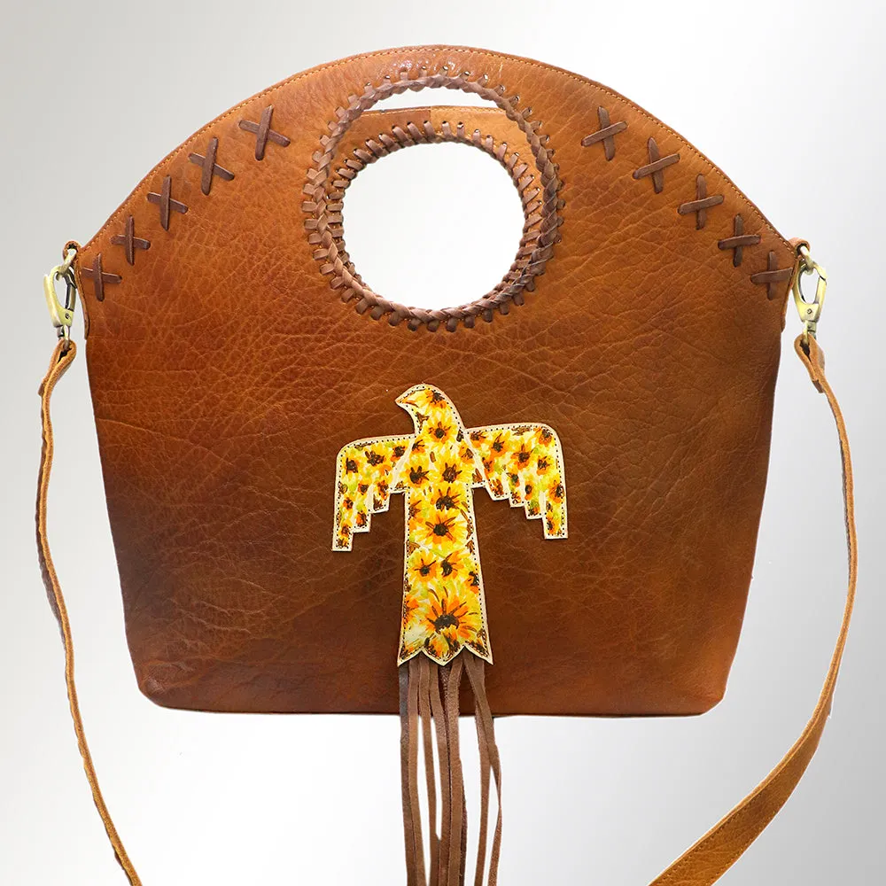 American Darling ADBGM257B Bucket Genuine Leather Women Bag Western Handbag Purse