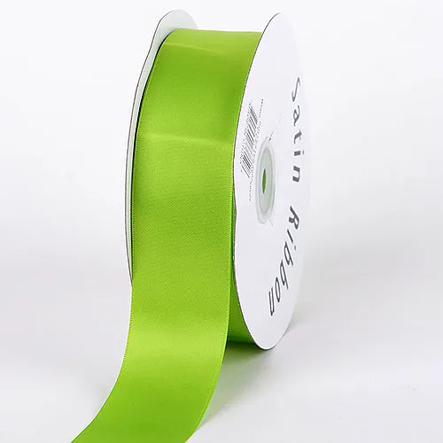 Apple Green - Satin Ribbon Single Face - ( W: 5/8 Inch | L: 100 Yards )