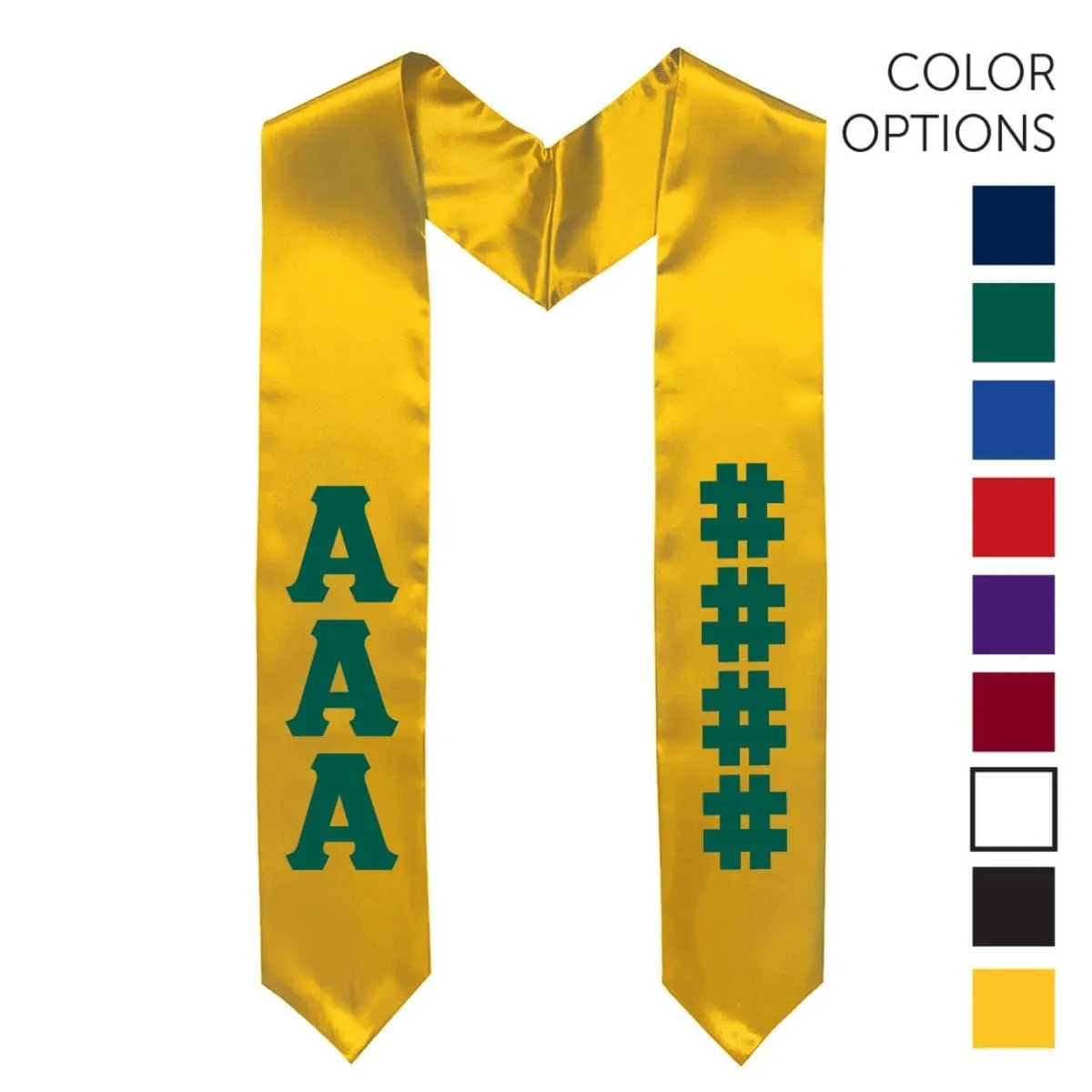 Chi Phi Pick Your Own Colors Graduation Stole