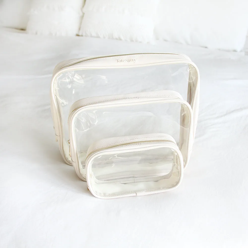 Clear Pouch Trio Set