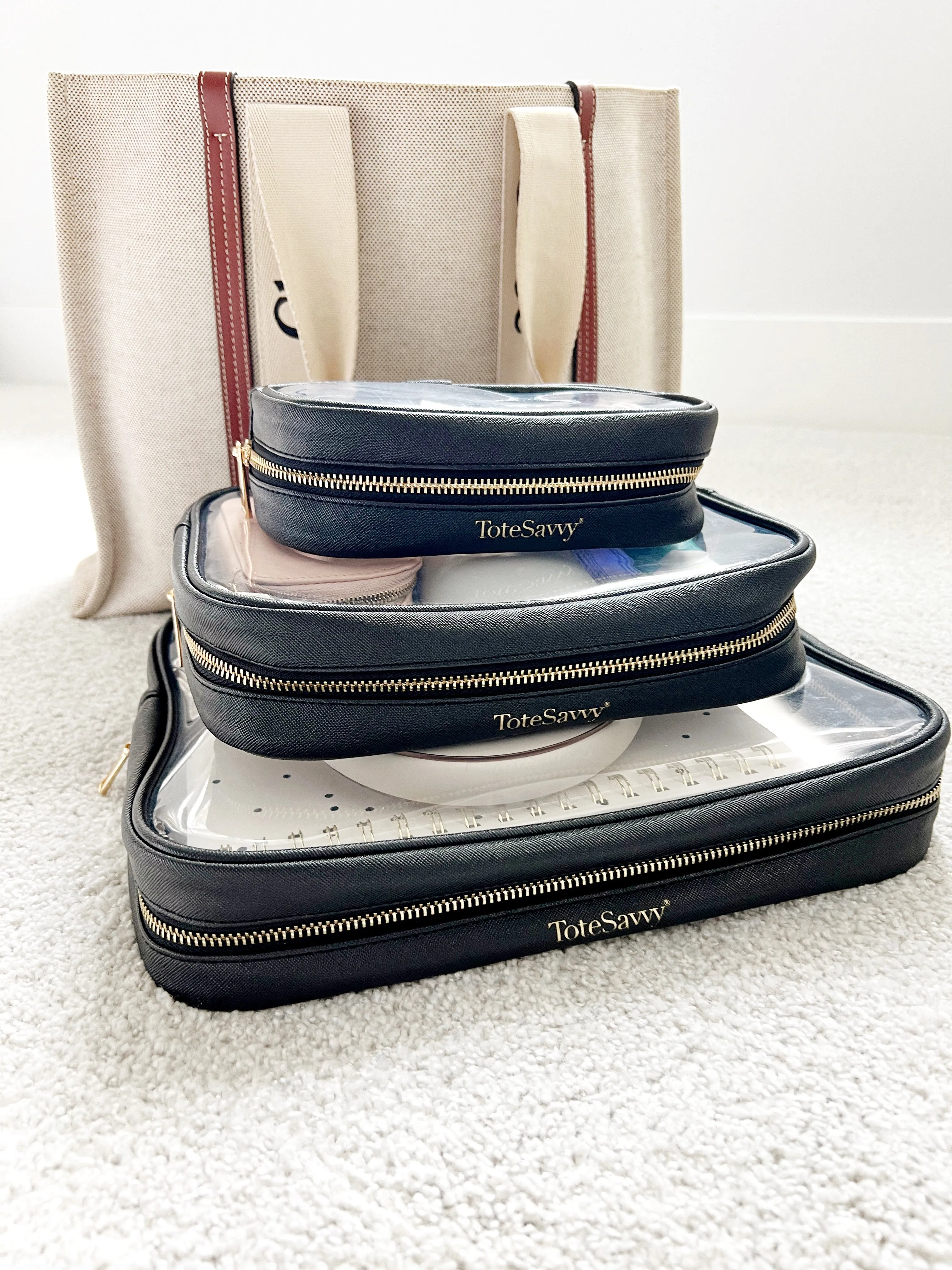 Clear Pouch Trio Set