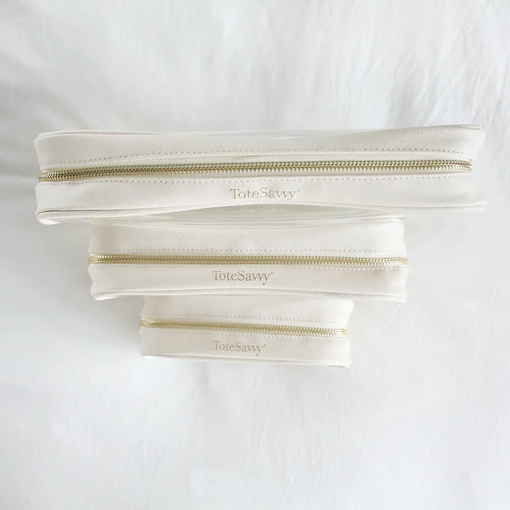 Clear Pouch Trio Set