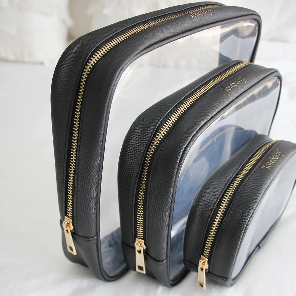 Clear Pouch Trio Set