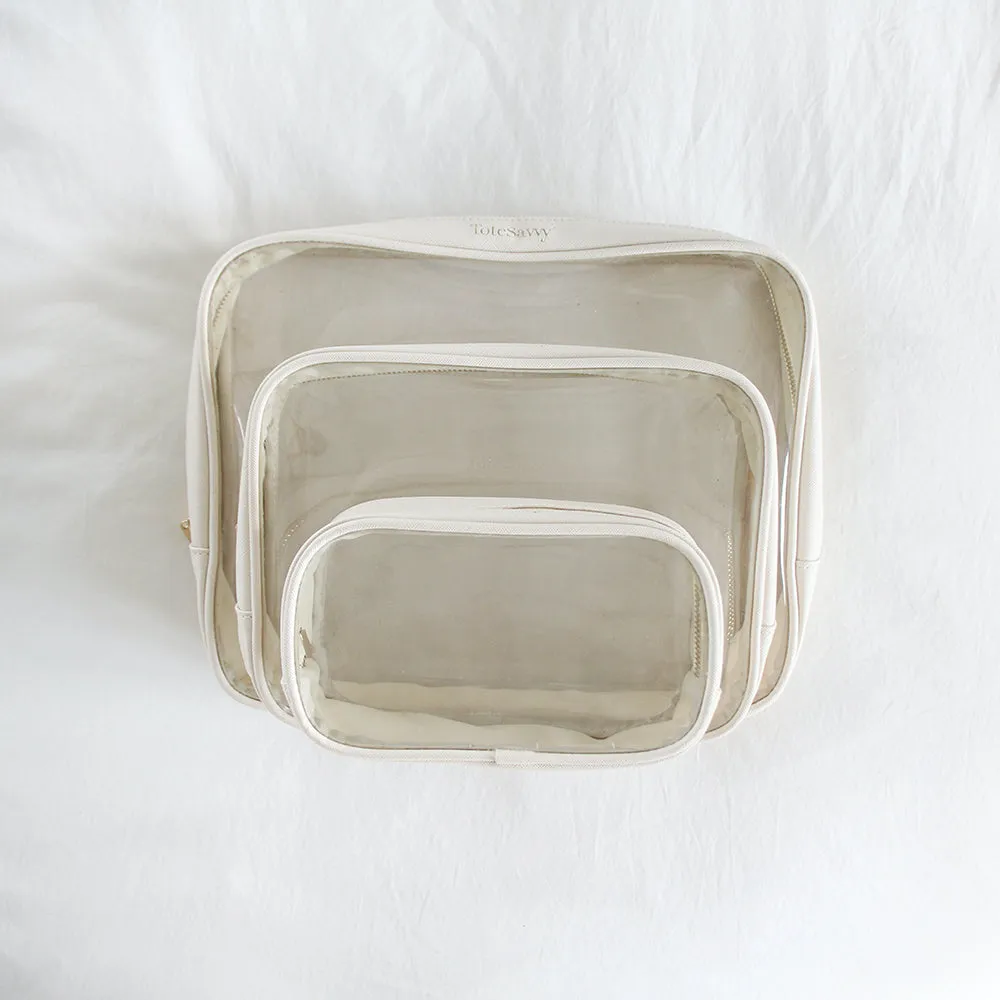 Clear Pouch Trio Set