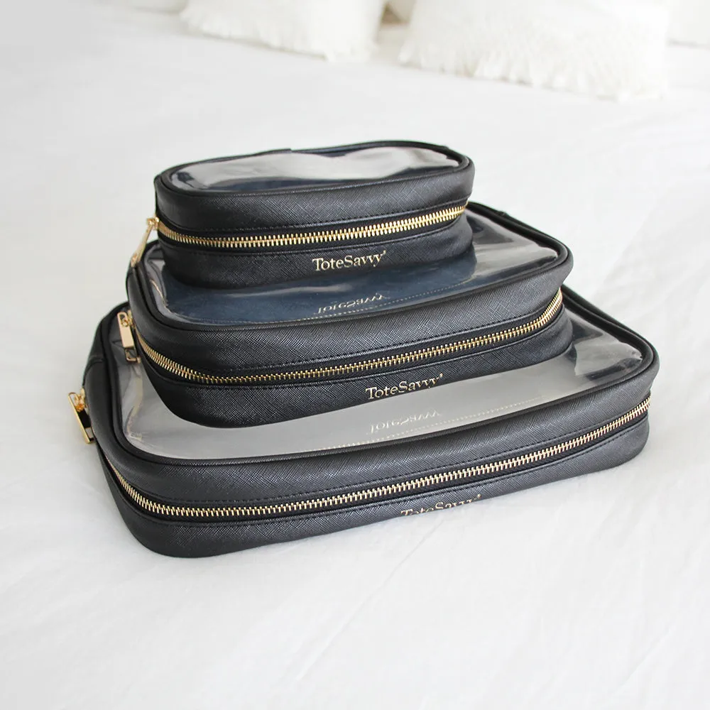 Clear Pouch Trio Set