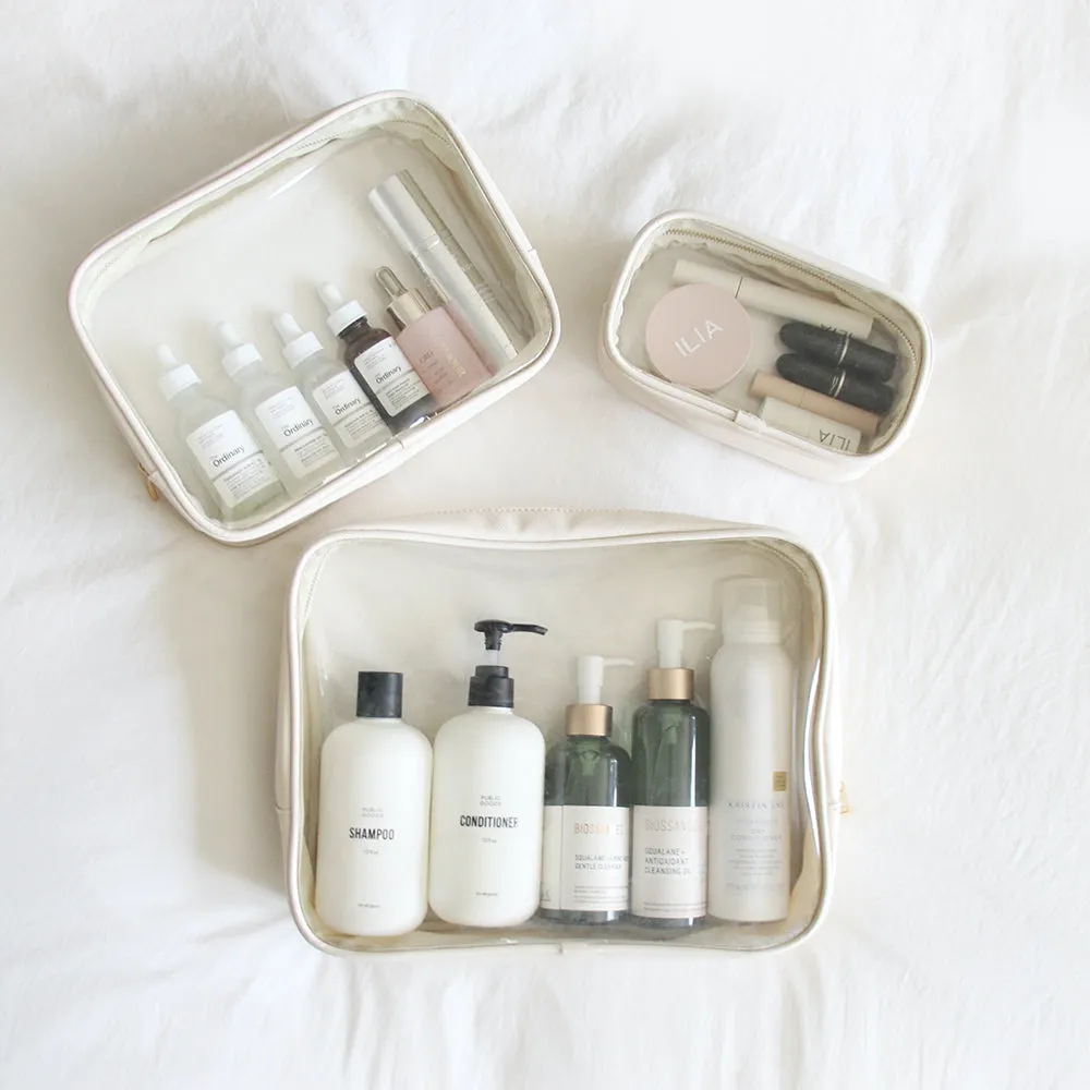 Clear Pouch Trio Set