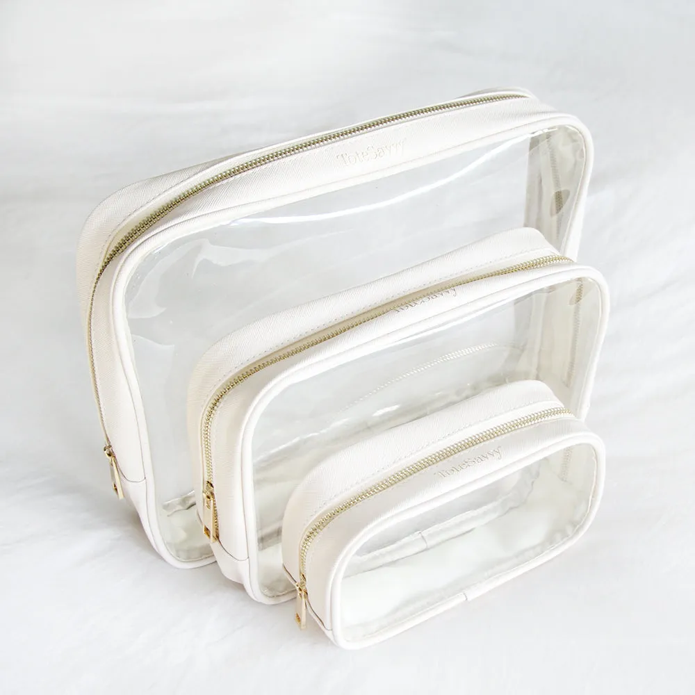 Clear Pouch Trio Set