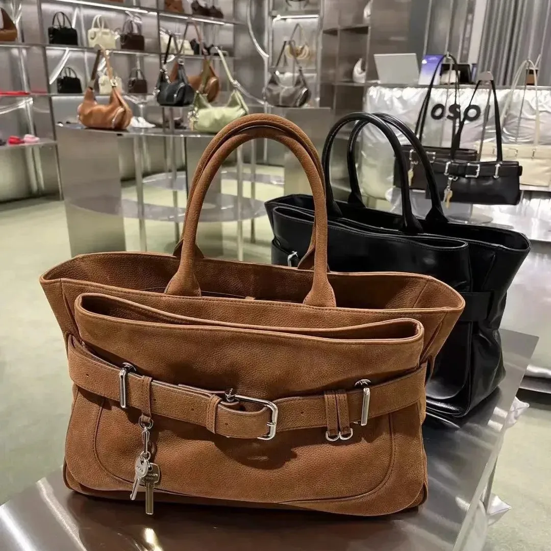 Faux Leather Large Bucket Bags for Women
