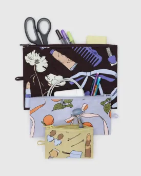 Flat Pouch Set Get Ready With Me | Baggu