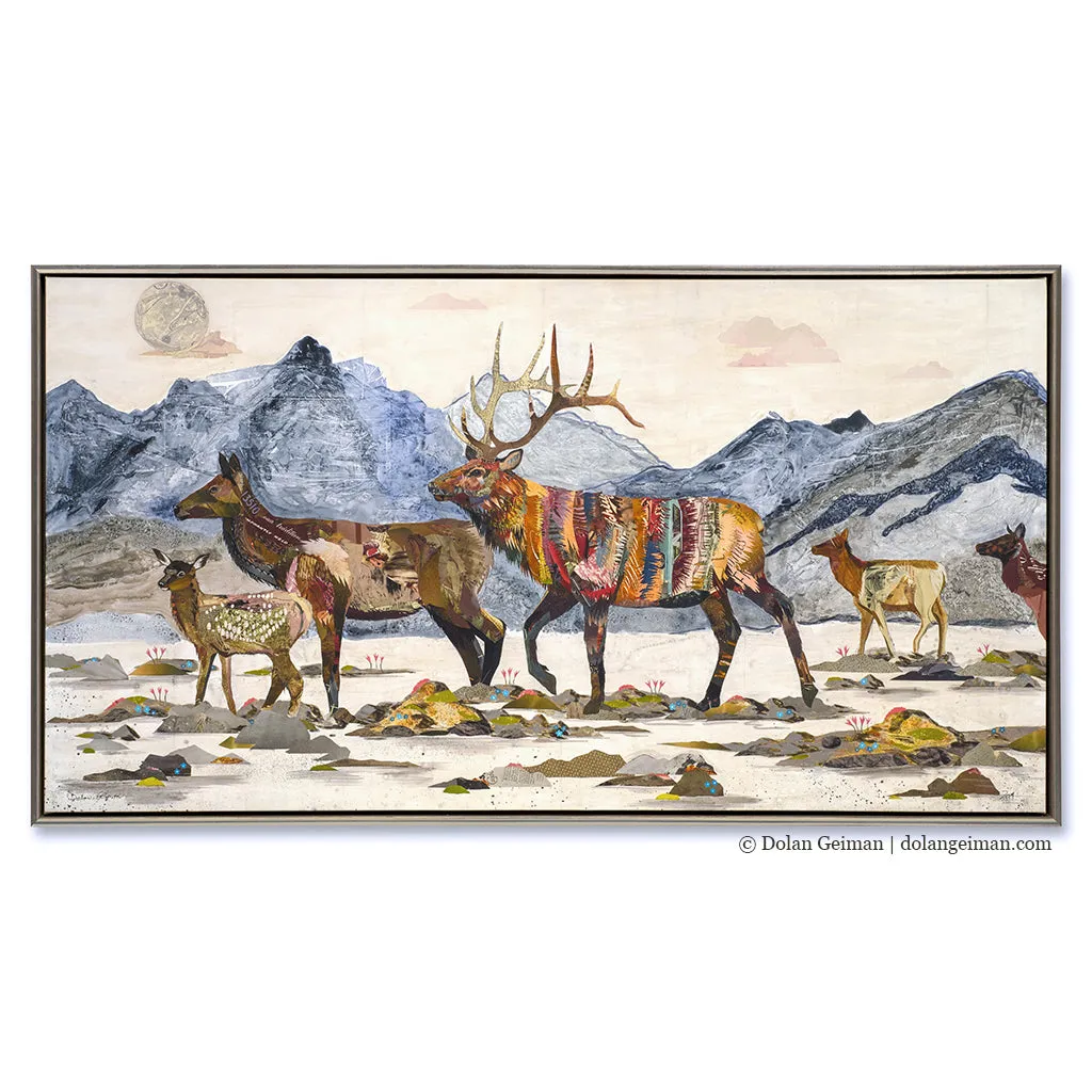 HEADED HOME Canvas Art Print with Float Frame
