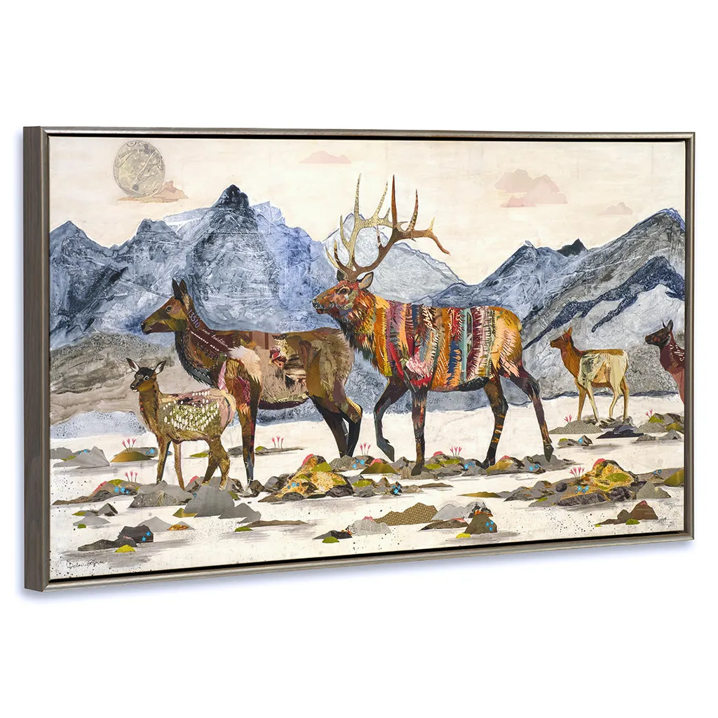 HEADED HOME Canvas Art Print with Float Frame