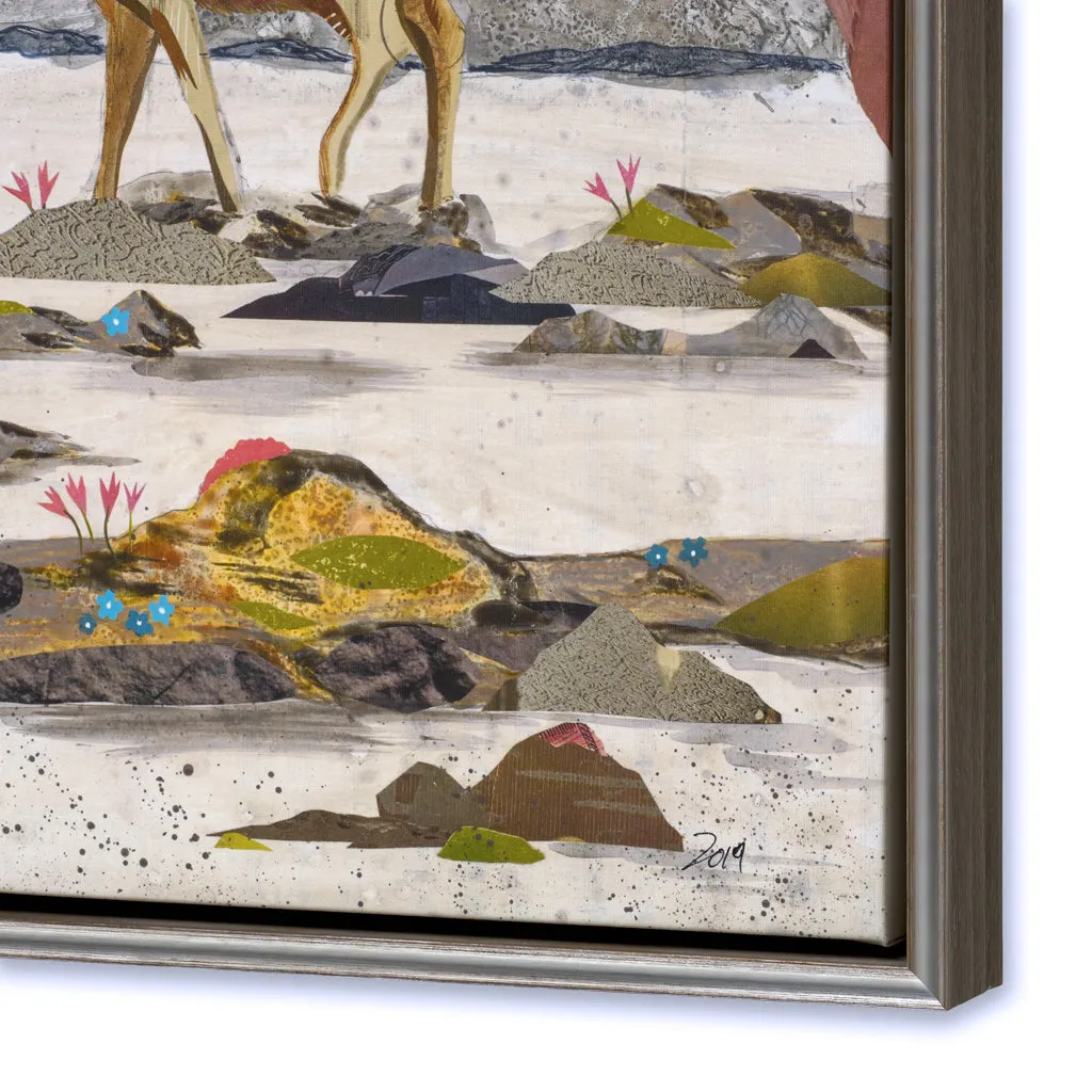 HEADED HOME Canvas Art Print with Float Frame