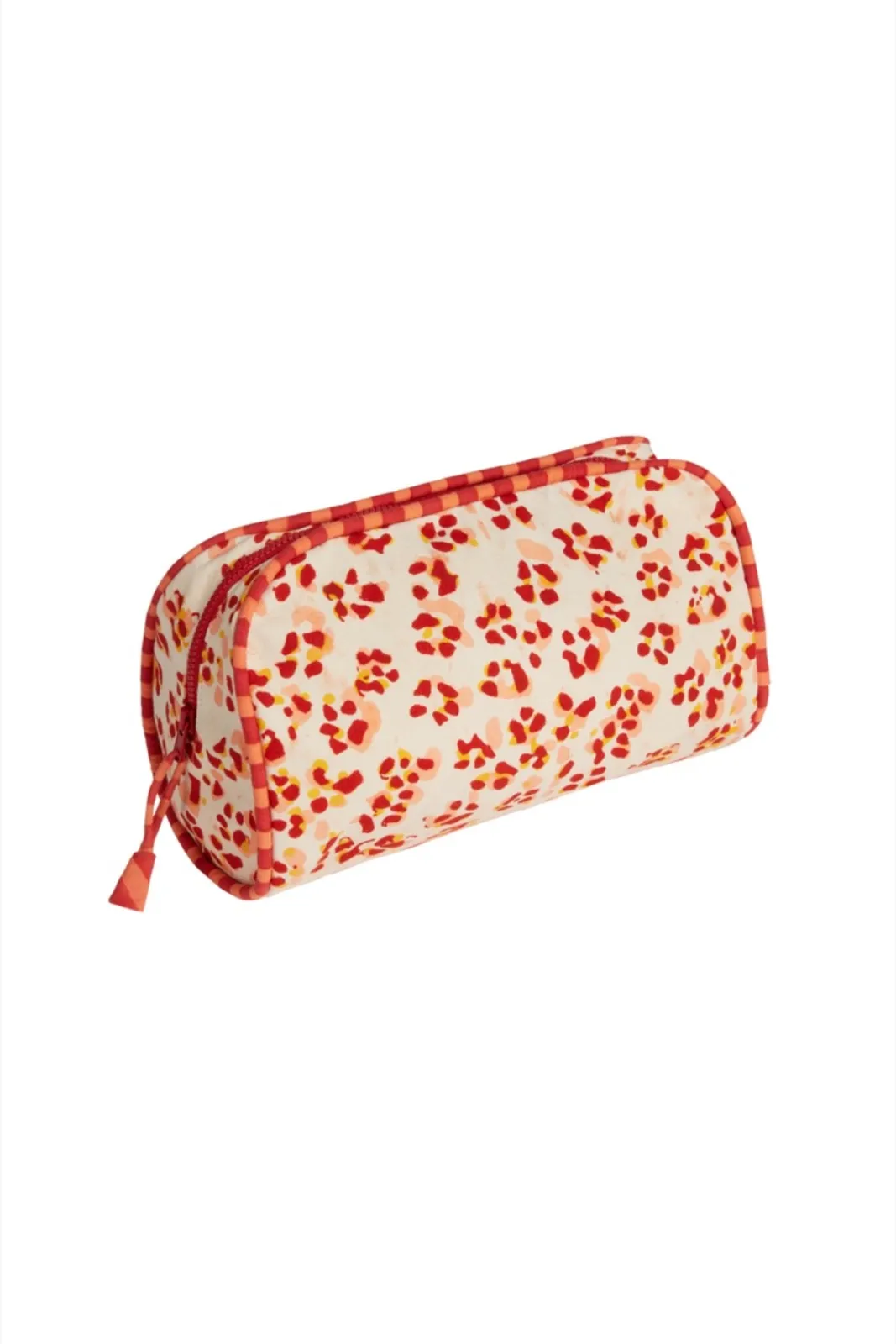 Large Goretta Pencil Bag in Red Leopard