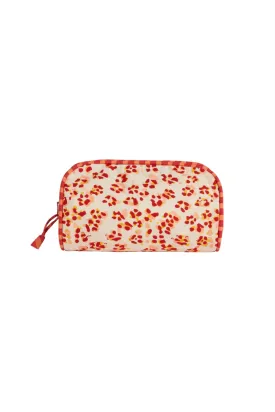 Large Goretta Pencil Bag in Red Leopard