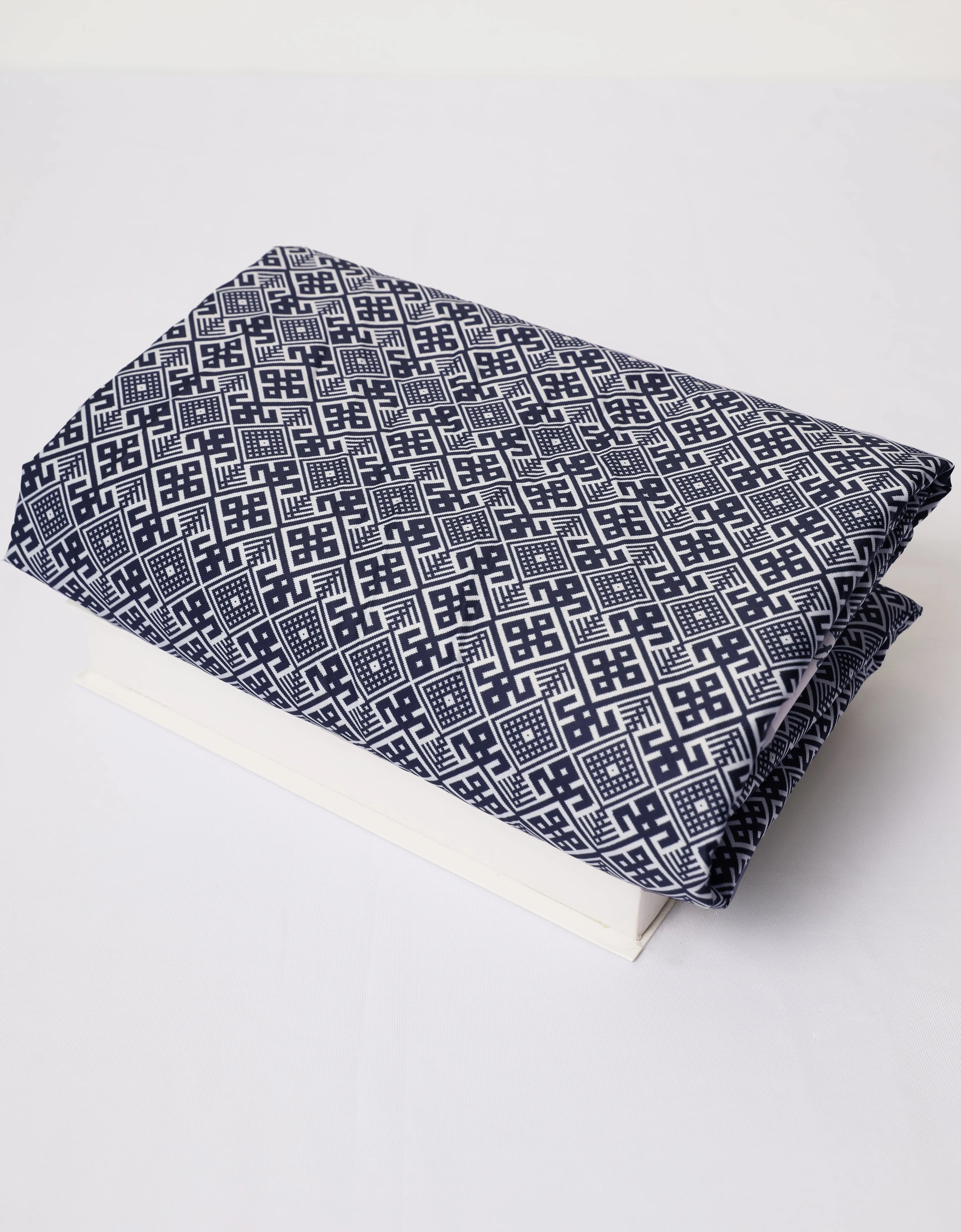 LIORA SATIN (NAVY BLUE   WHITE)