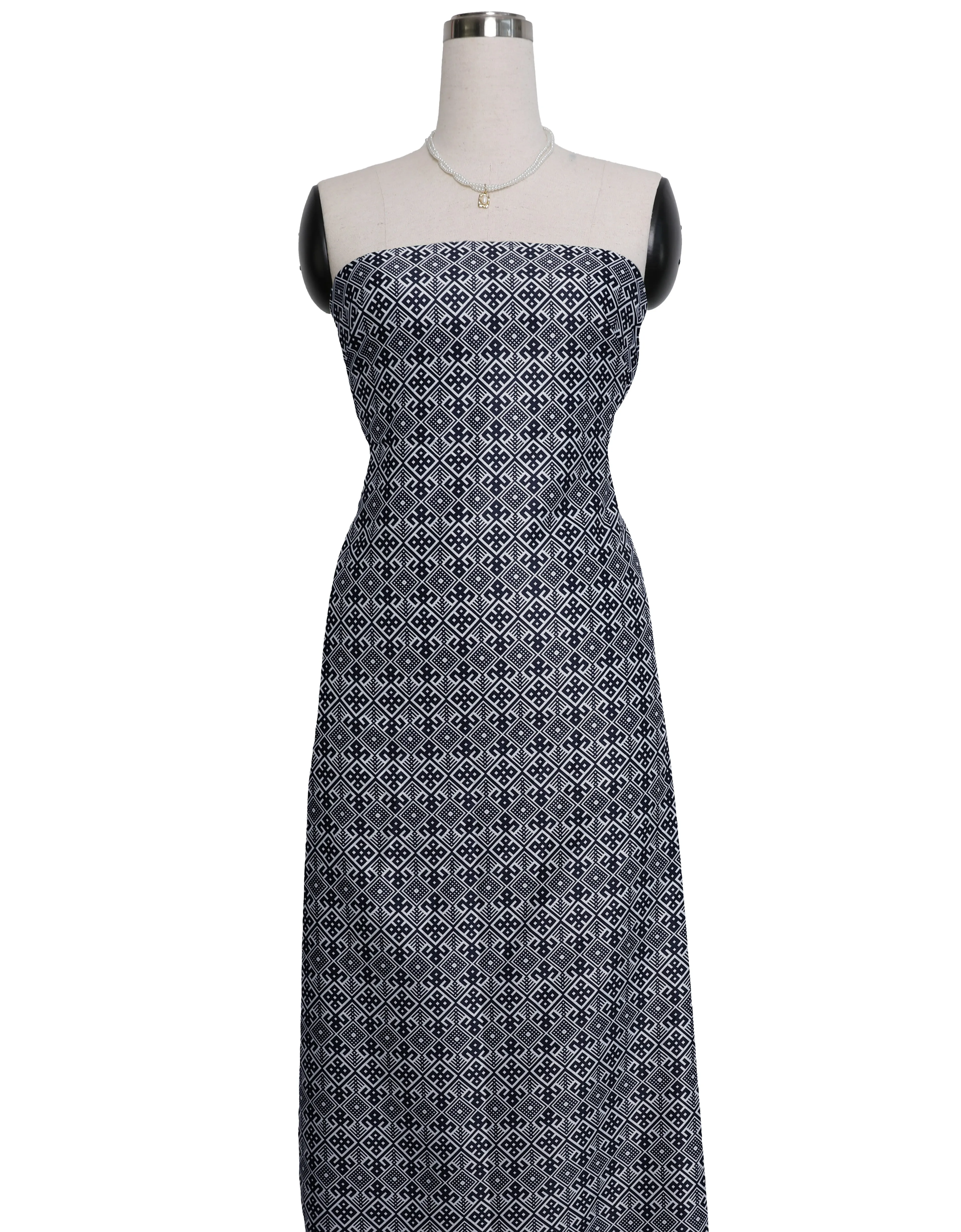 LIORA SATIN (NAVY BLUE   WHITE)