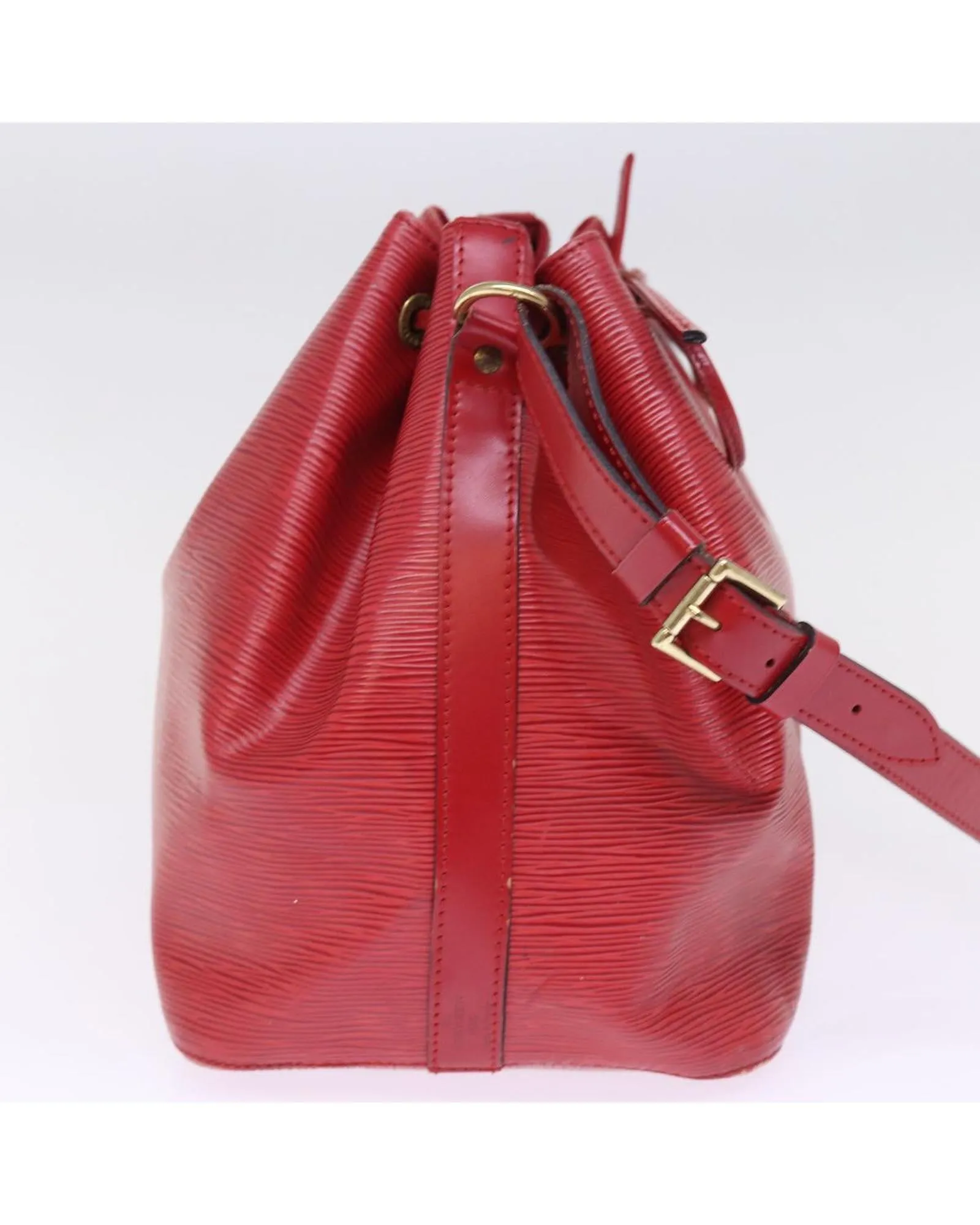 Louis Vuitton Noe Epi Leather Bucket Bag Red