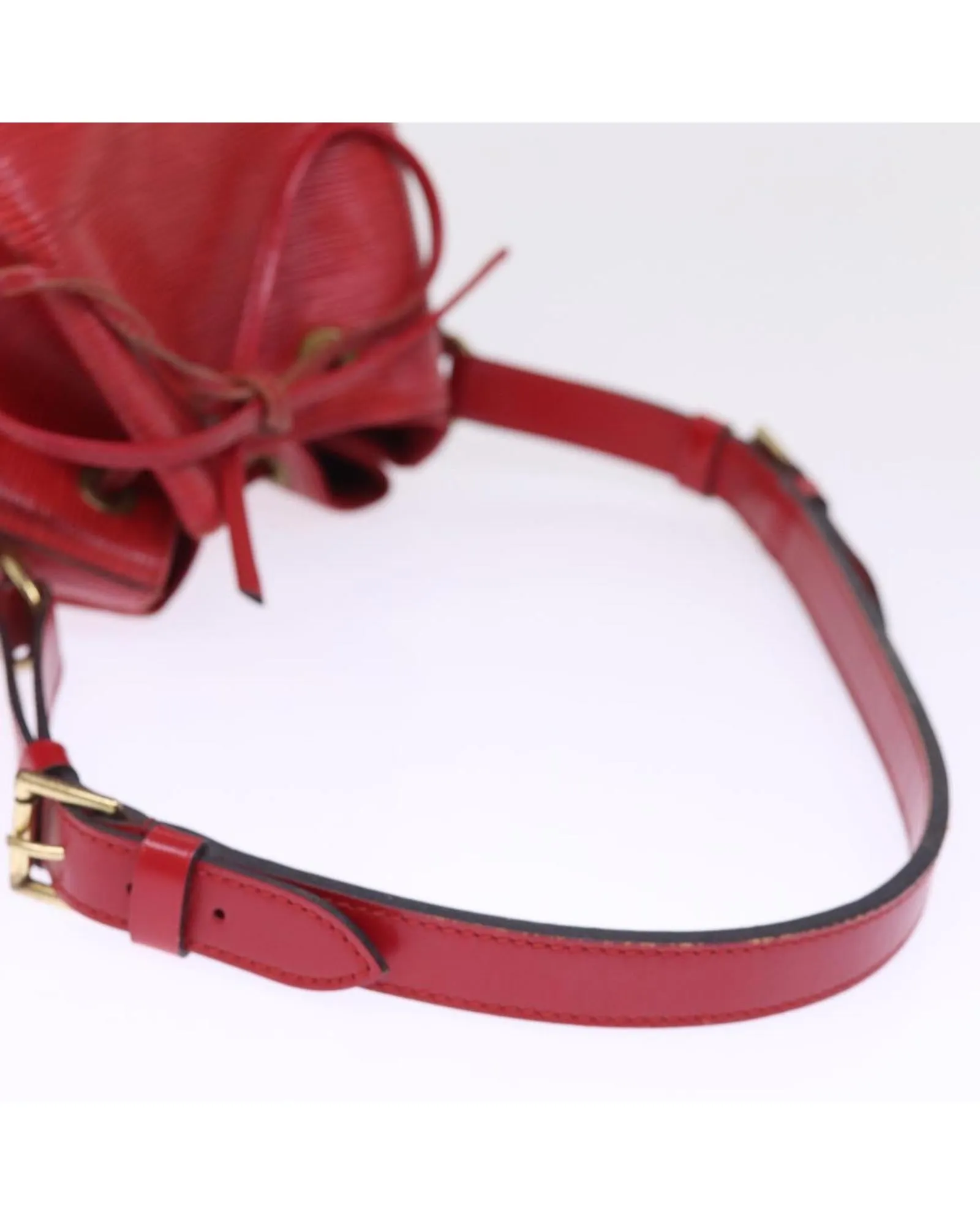 Louis Vuitton Noe Epi Leather Bucket Bag Red