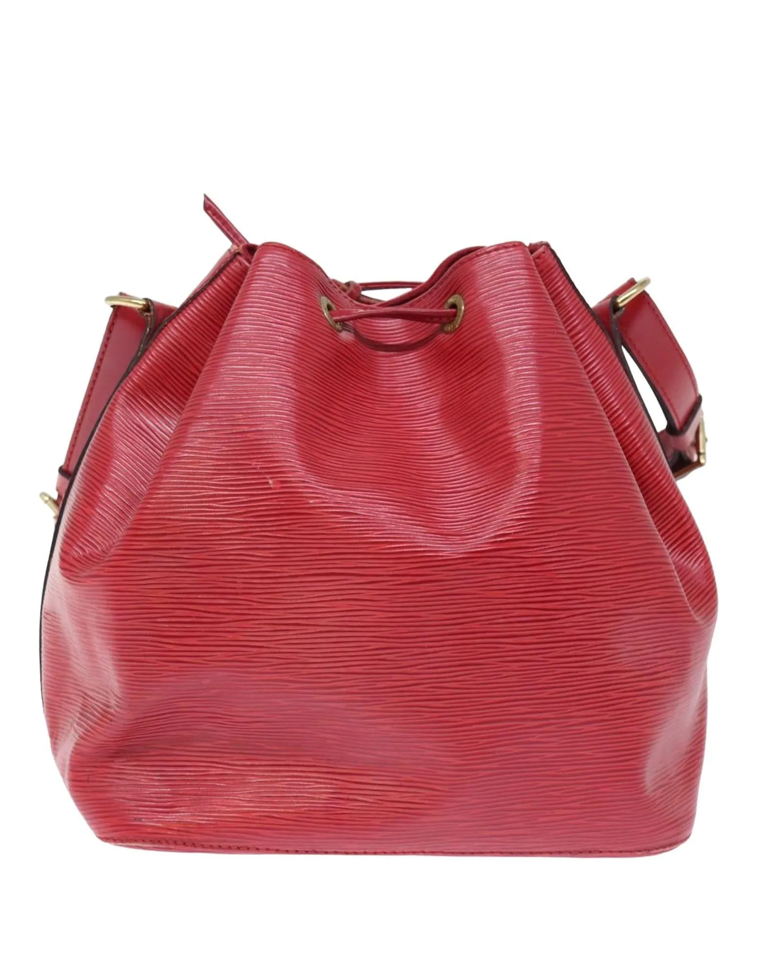 Louis Vuitton Noe Epi Leather Bucket Bag Red
