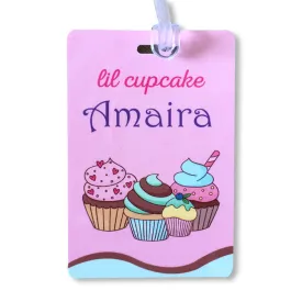 Luggage Tags - Cupcake Theme, Set of 2