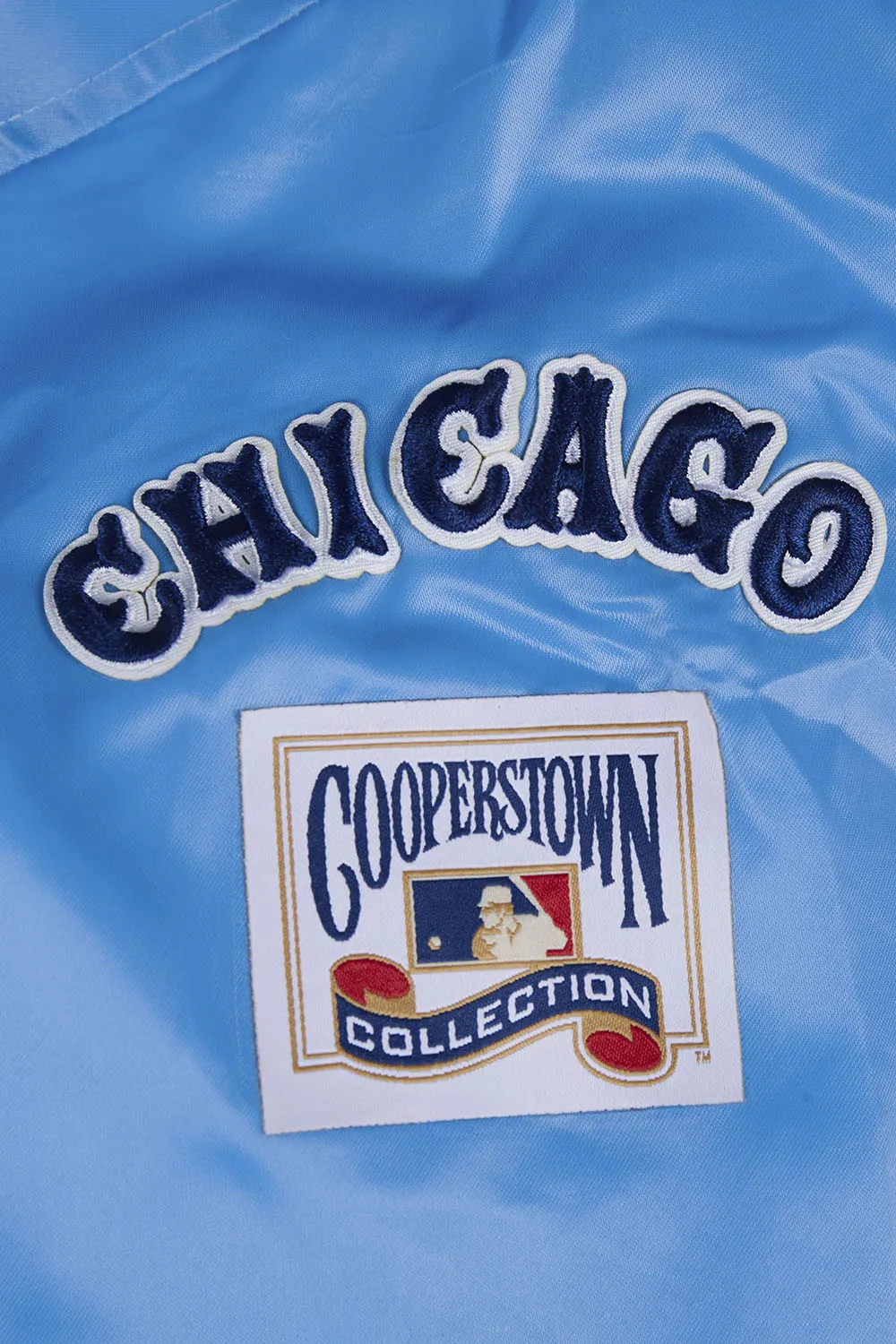 MLB CHICAGO WHITE SOX RETRO CLASSIC WOMEN'S SATIN JACKET (UNIVERSITY BLUE/WHITE)
