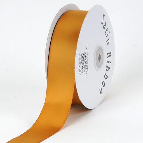 Old Gold - Satin Ribbon Single Face - ( W: 5/8 Inch | L: 100 Yards )