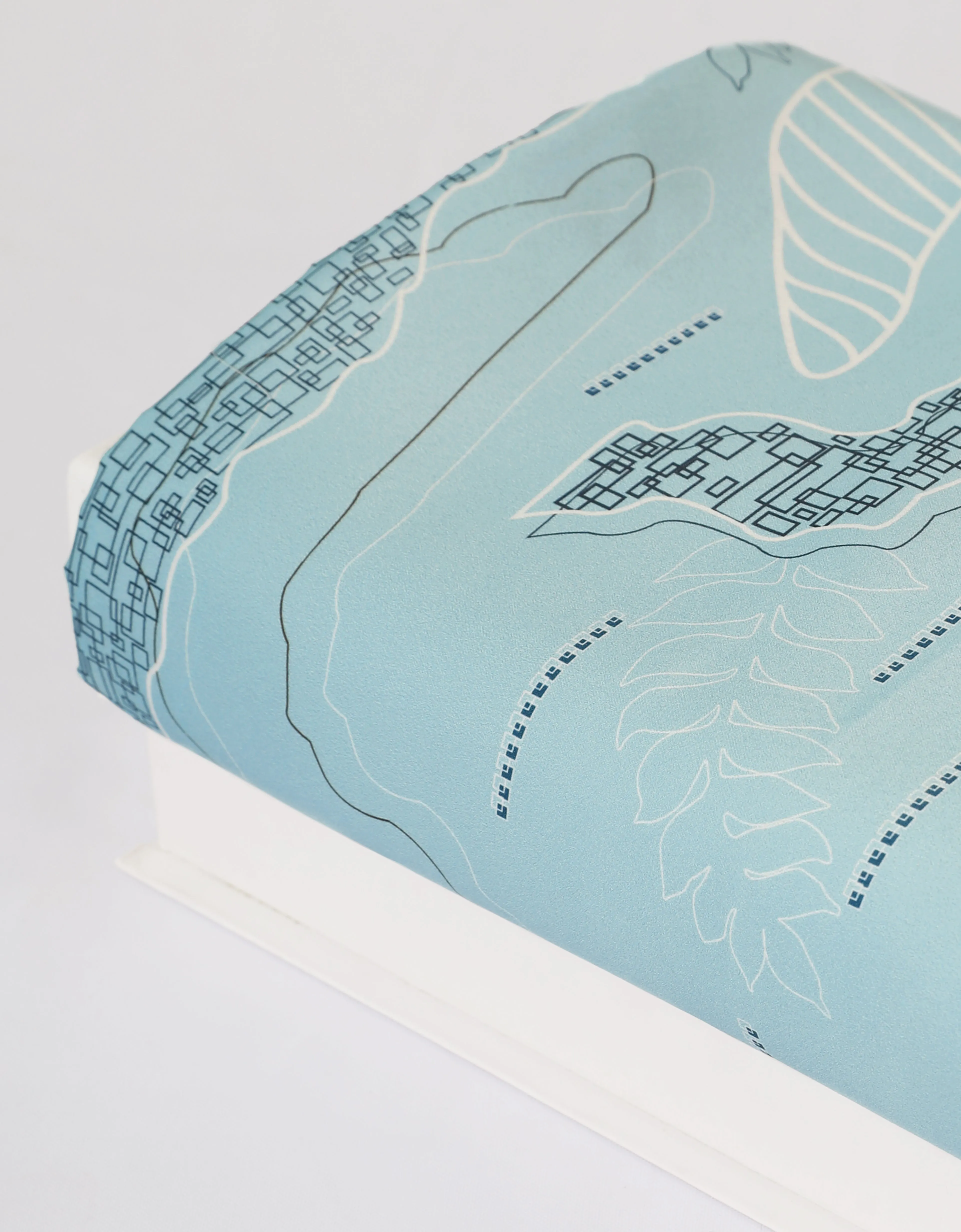 Orked Batik Satin 45" (Aqua Mint)