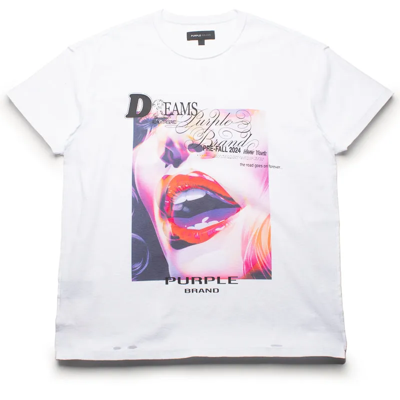 Purple Brand Dreams Tee - White