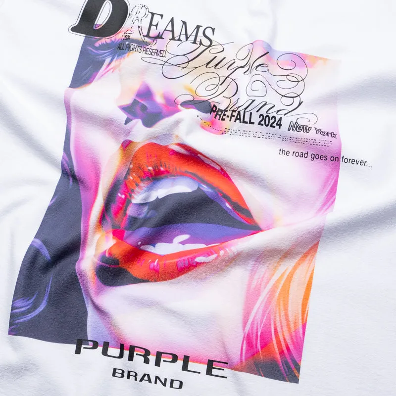 Purple Brand Dreams Tee - White