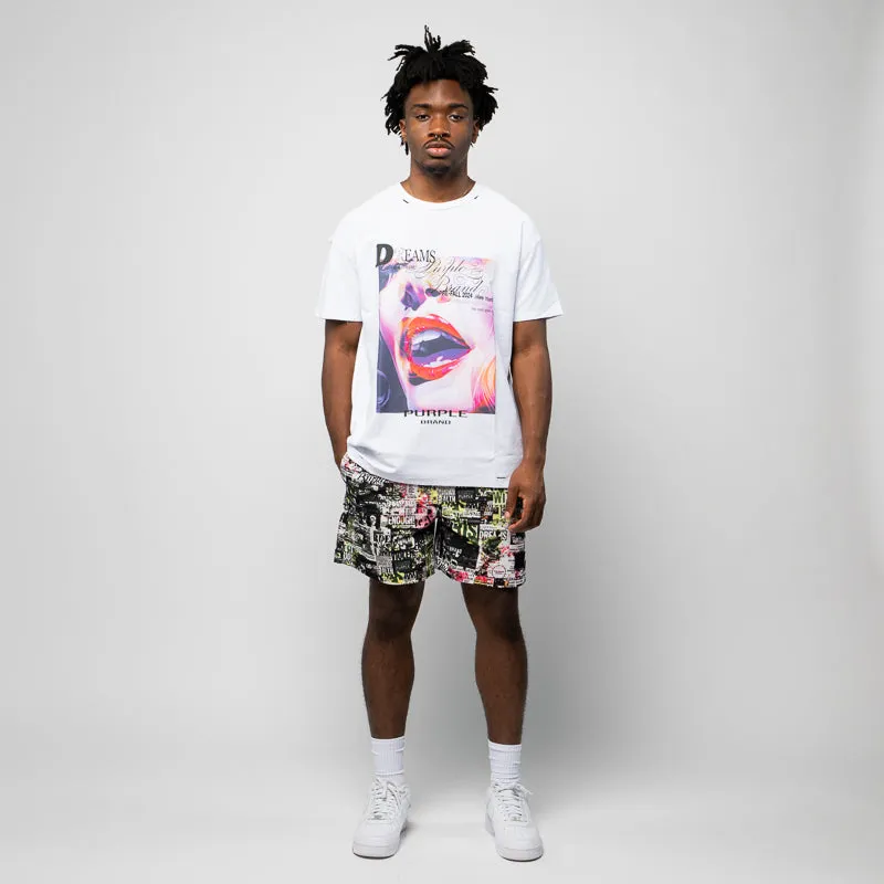 Purple Brand Dreams Tee - White