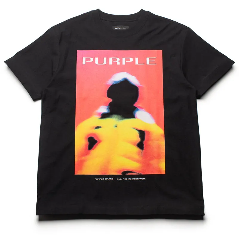 Purple Brand Focus Tee - Black