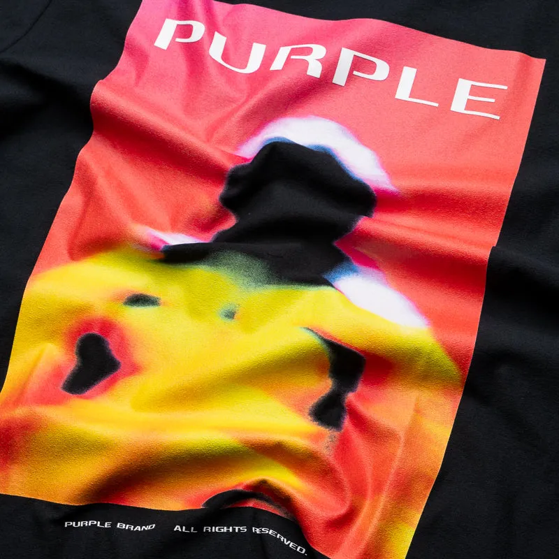 Purple Brand Focus Tee - Black