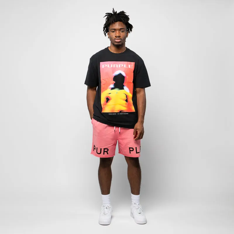 Purple Brand Focus Tee - Black