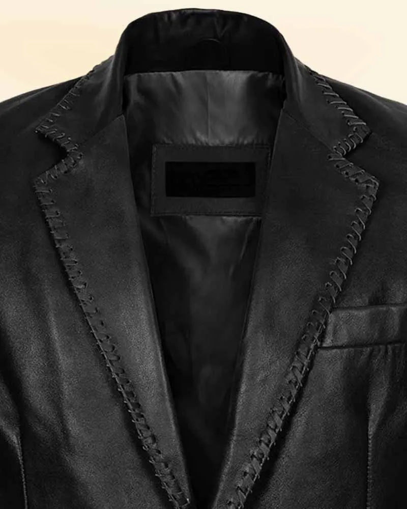 Royal Blaze Medieval Leather Blazer coat