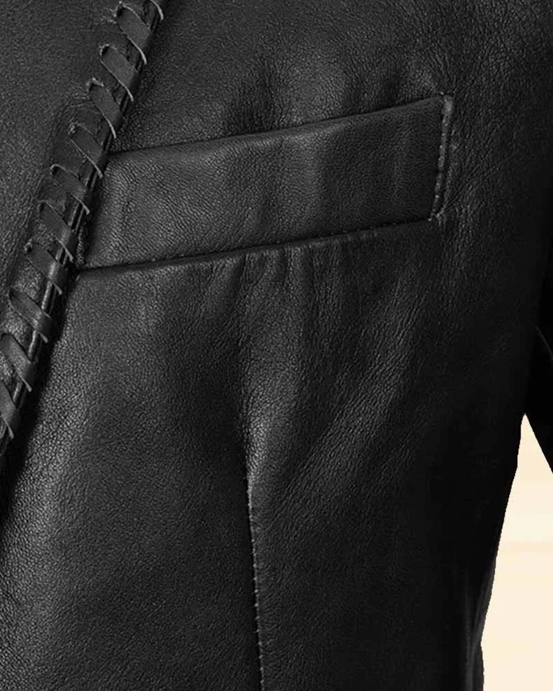Royal Blaze Medieval Leather Blazer coat