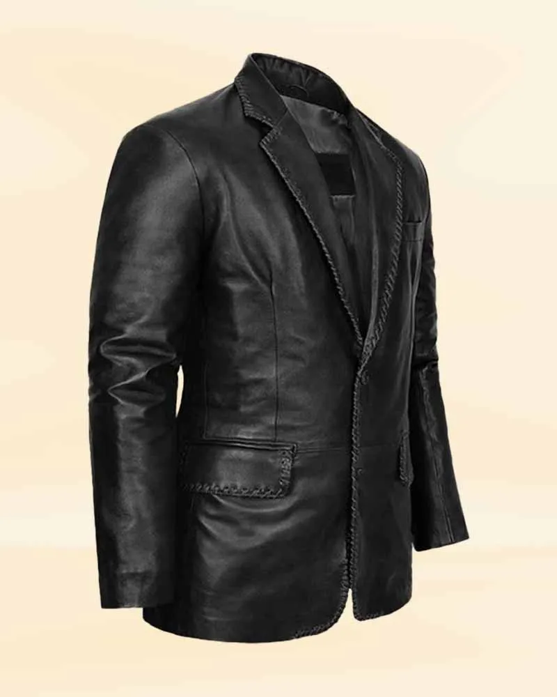 Royal Blaze Medieval Leather Blazer coat