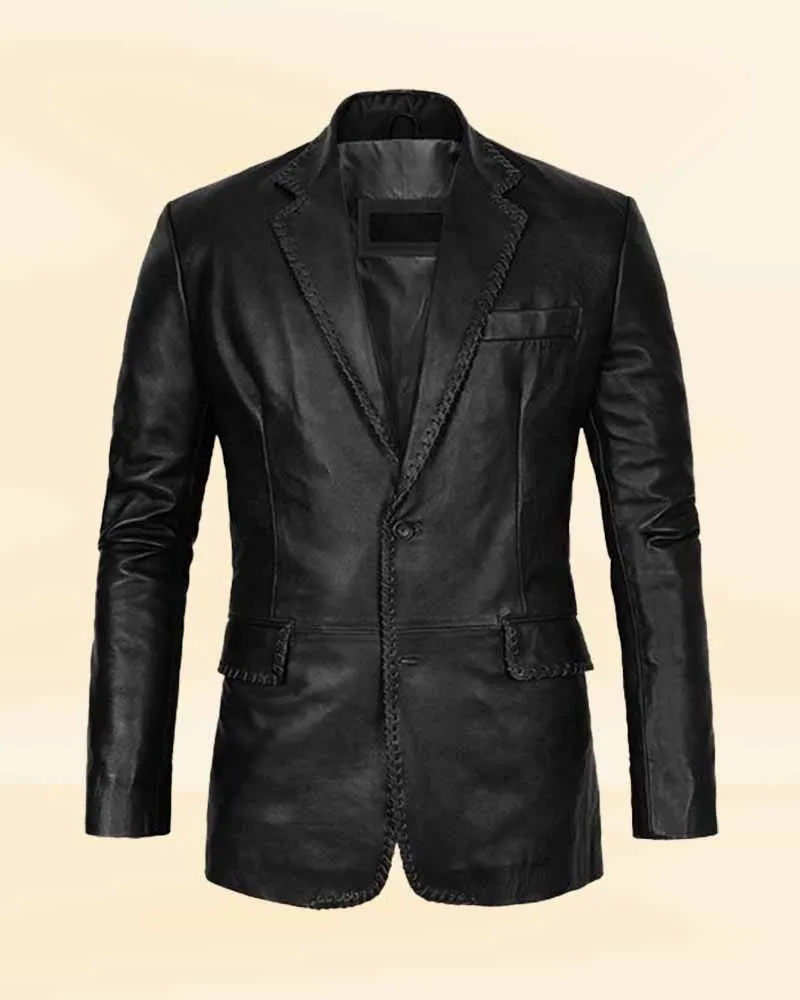 Royal Blaze Medieval Leather Blazer coat