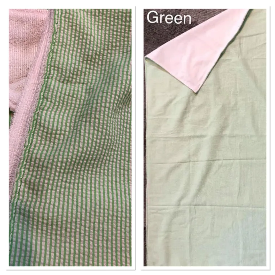 Seersucker Beach Towel - Green