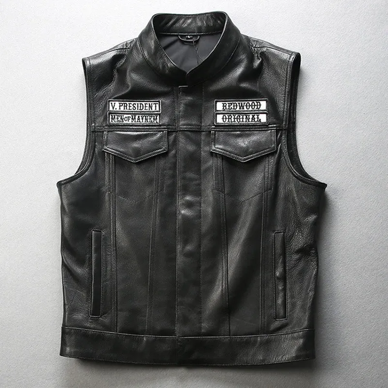 SOA Biker Embroidered Vest