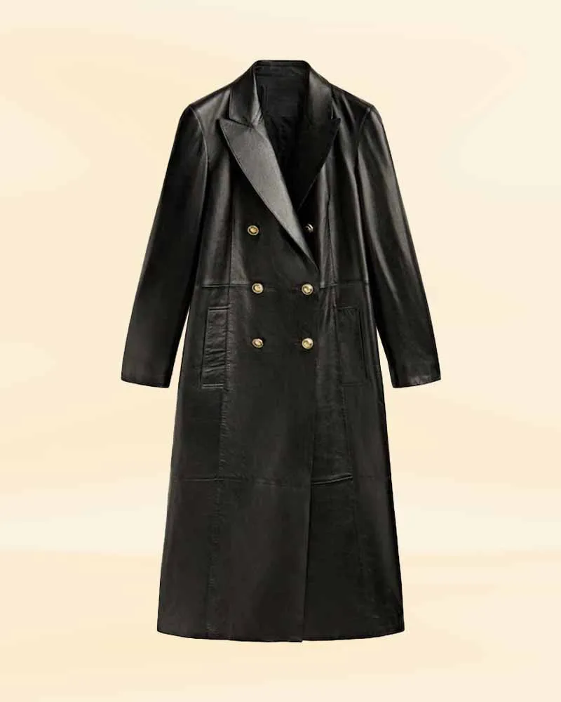 The Opulent Odyssey leather coat