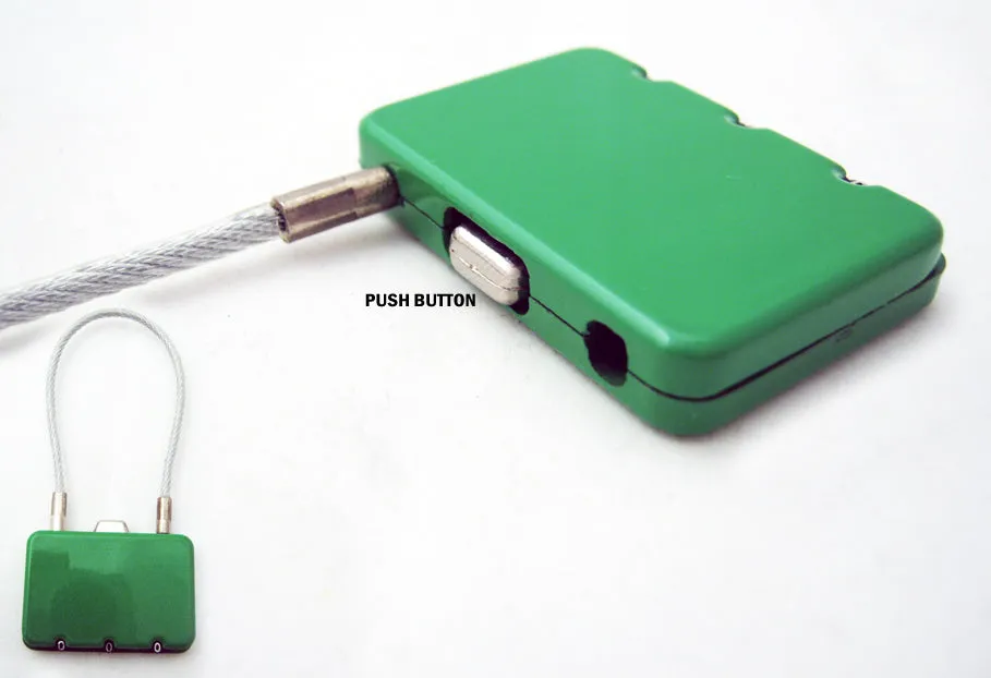 Travel Wire Lock With Combination Code 3 Digit Safety Luggage Bag Security New !