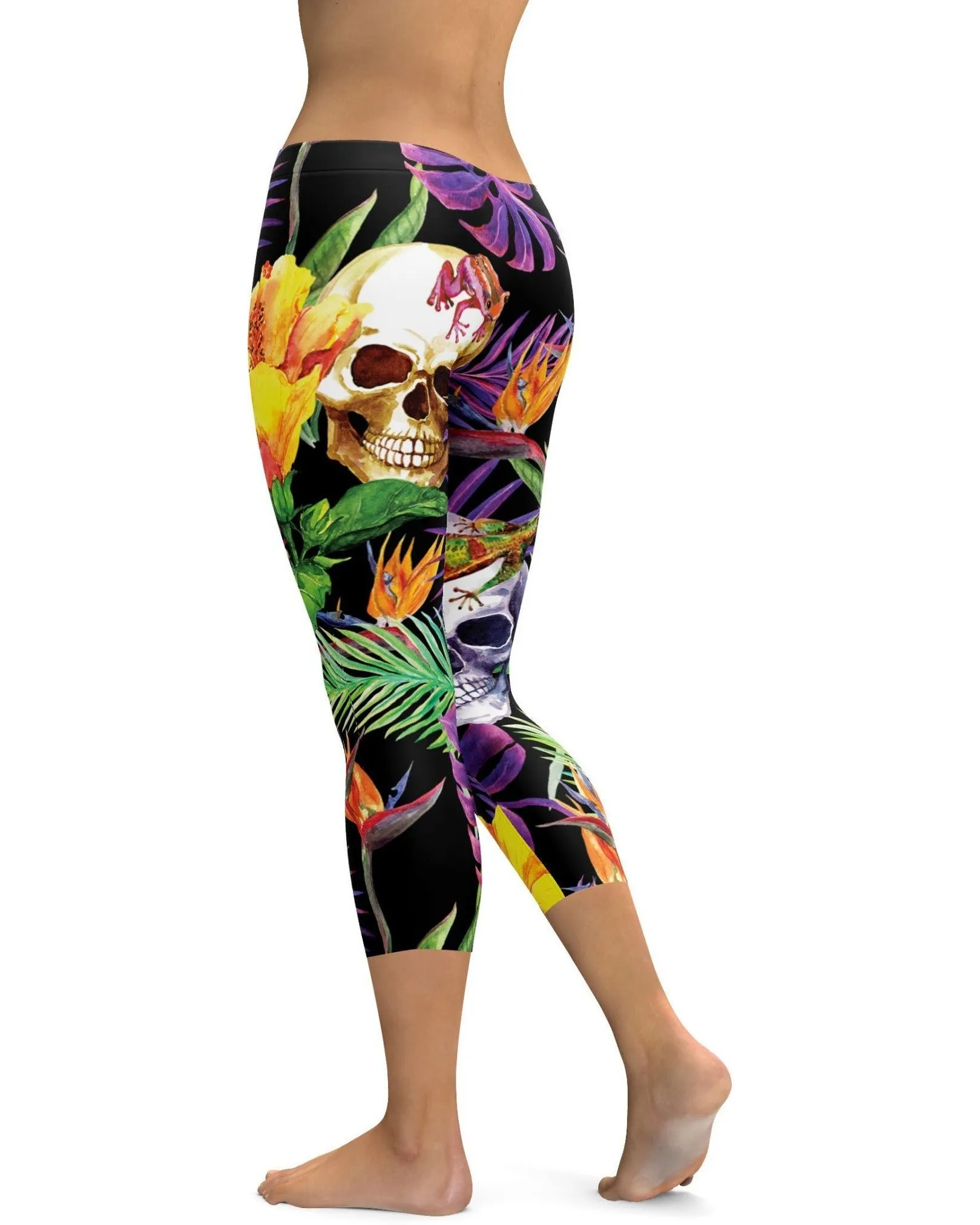 Tropical Skull Capris