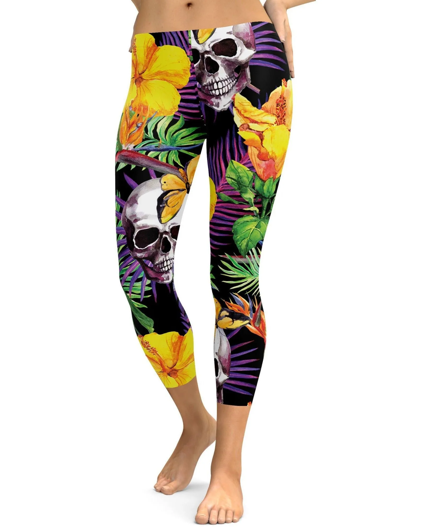Tropical Skull Capris