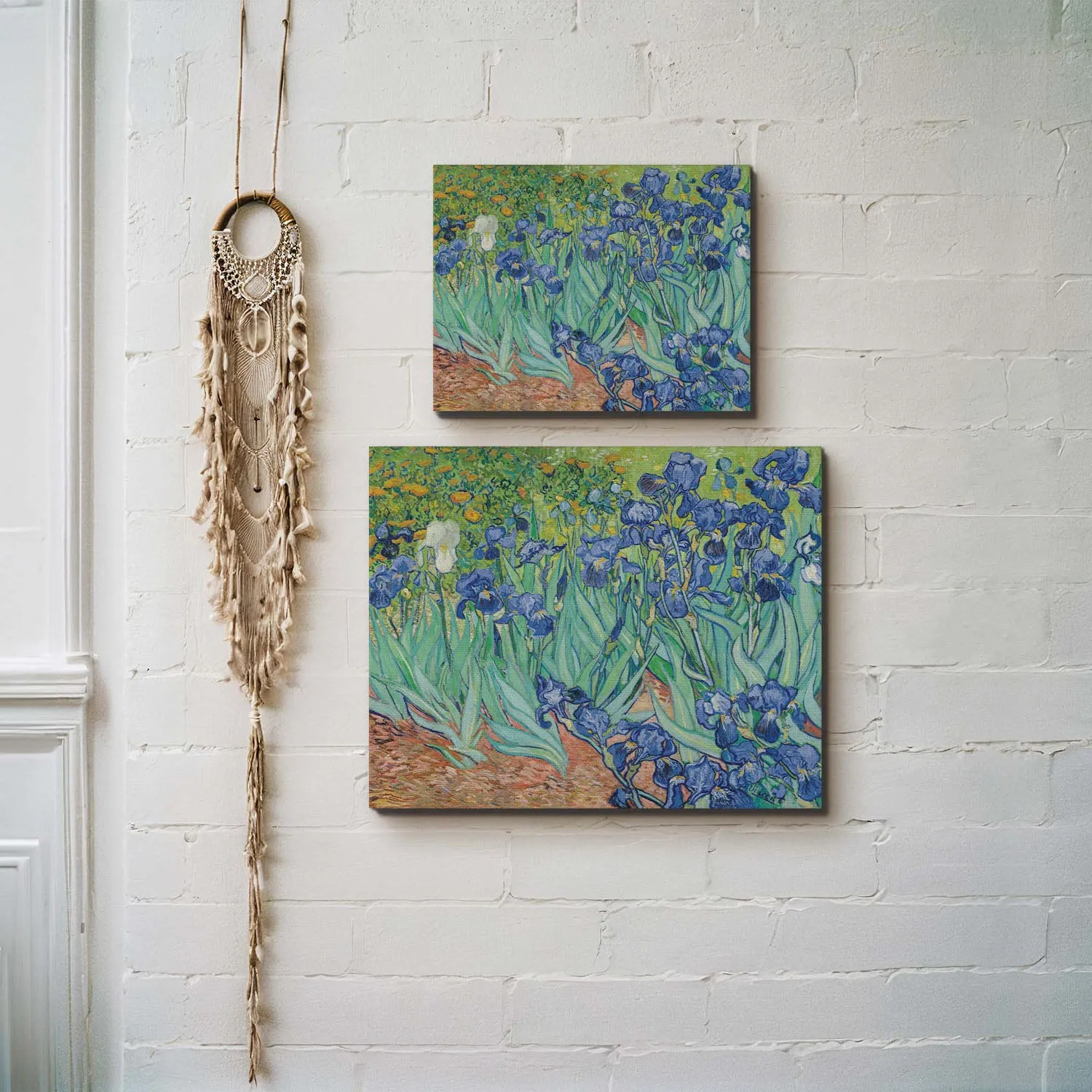 Van Gogh Wall Art, Irises Canvas Print, Van Gogh Print, Van Gogh Wall Art, Van Gogh Irises, Ready To Hang for Living Room Home Wall Decor, C2445